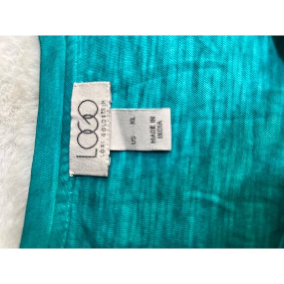 Logo Lori Goldstein Womens Teal Long-Sleeve Knit Top Lightweight Casual size XL - Picture 5 of 7